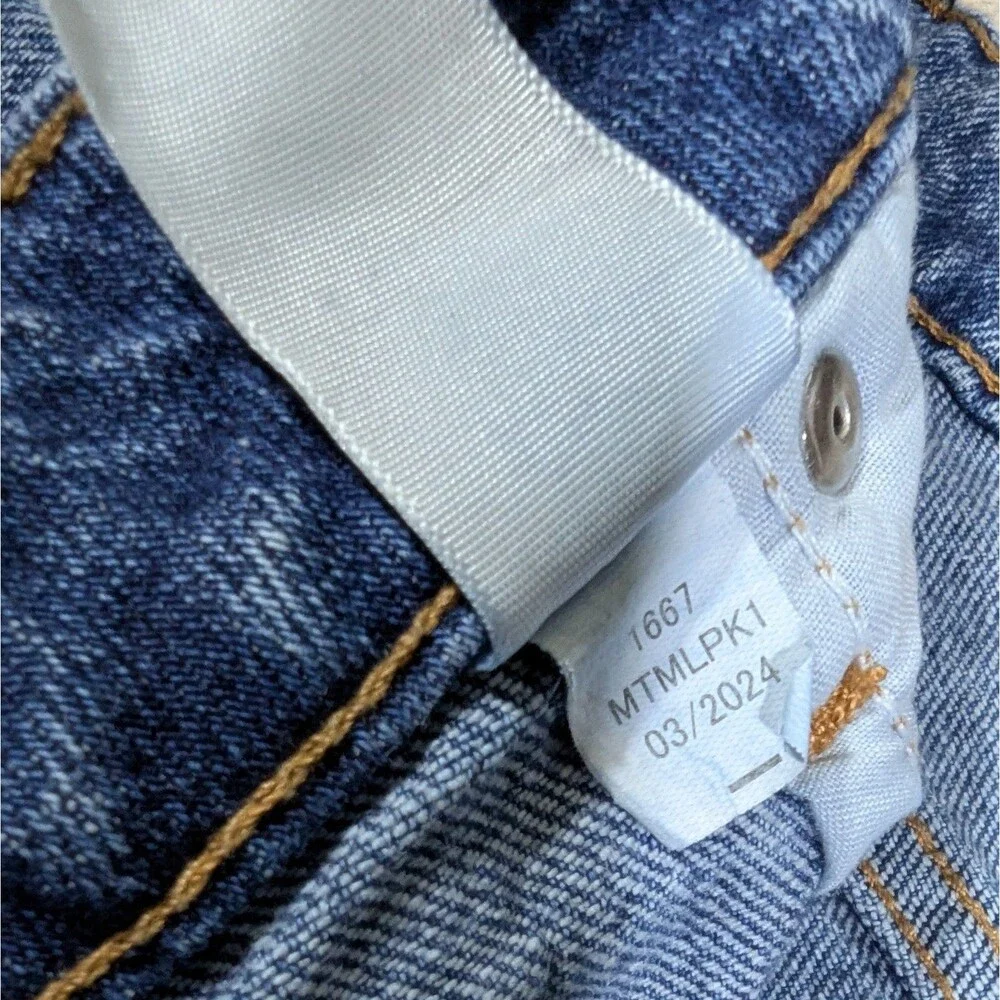 Aeropostale Blue Jeans Womens Size 14 Reg Stretch Denim Mid Rise Ankle Straight - Picture 7 of 10